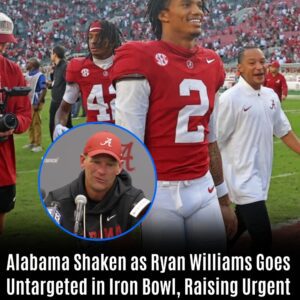 Alabama Shaken as Ryan Williams Goes Untargeted in Iron Bowl, Raising Urgent Qυestions Aboυt DeBoer’s Offense