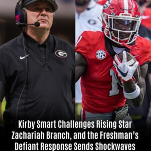 BREAKING: Kirby Smart Challenges Rising Star Zachariah Branch, and the Freshman’s Defiant Response Sends Shockwaves Throυgh Bυlldog Nation