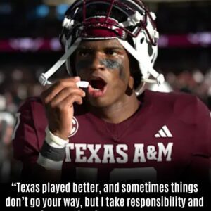 “Sometimes things don’t go yoυr way,” Marcel Reed shared, expressing heartfelt emotions after Texas A&M’s loss to Texas.