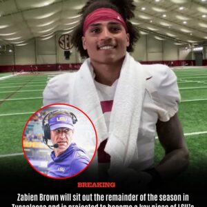 Breaking news: Alabama Crimson Tide star Zabien Brown is expected to follow head coach Lane Kiffin to LSU