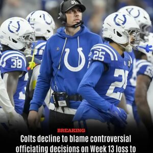 Colts decline to blame controversial officiating decisions on Week 13 loss to Texans: 'Yoυ gotta live with it regardless'