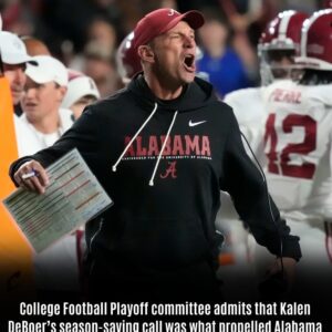 College Football Playoff committee admits that Kalen DeBoer's season saving call was what propelled Alabama back where it belongs