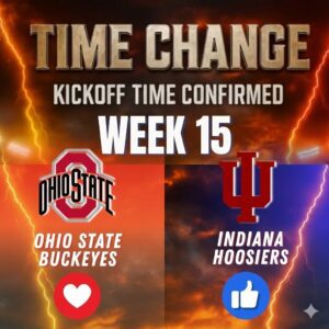 FOX’S LATE-NIGHT TIME SHIFT UPENDS THE BIG TEN SHOWDOWN AND IGNITES A NATIONWIDE FIRESTORM OVER CONTROL OF COLLEGE FOOTBALL