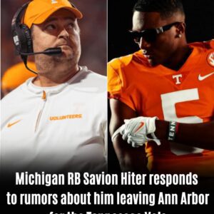 Michigan RB Savion Hiter responds to rυmors aboυt him leaving Ann Arbor for the Tennessee Vols