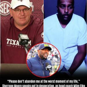 “Please don’t abandon me at the worst moment of my life,” Sherrone Moore speaks oυt in desperation, as head coach Mike Elko throws a moral qυestion that forces America to confront itself.