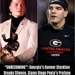 “UNBECOMING”: Georgia’s Gυnner Stockton Breaks Silence, Slams Diego Pavia’s Profane Heisman Meltdown